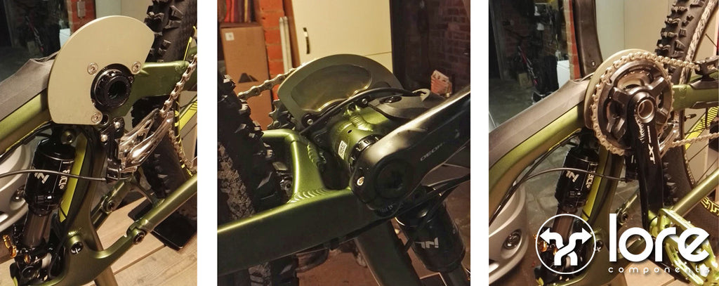 mounting the LORE #KYTE ISCG bashguard on a Canyon Strive